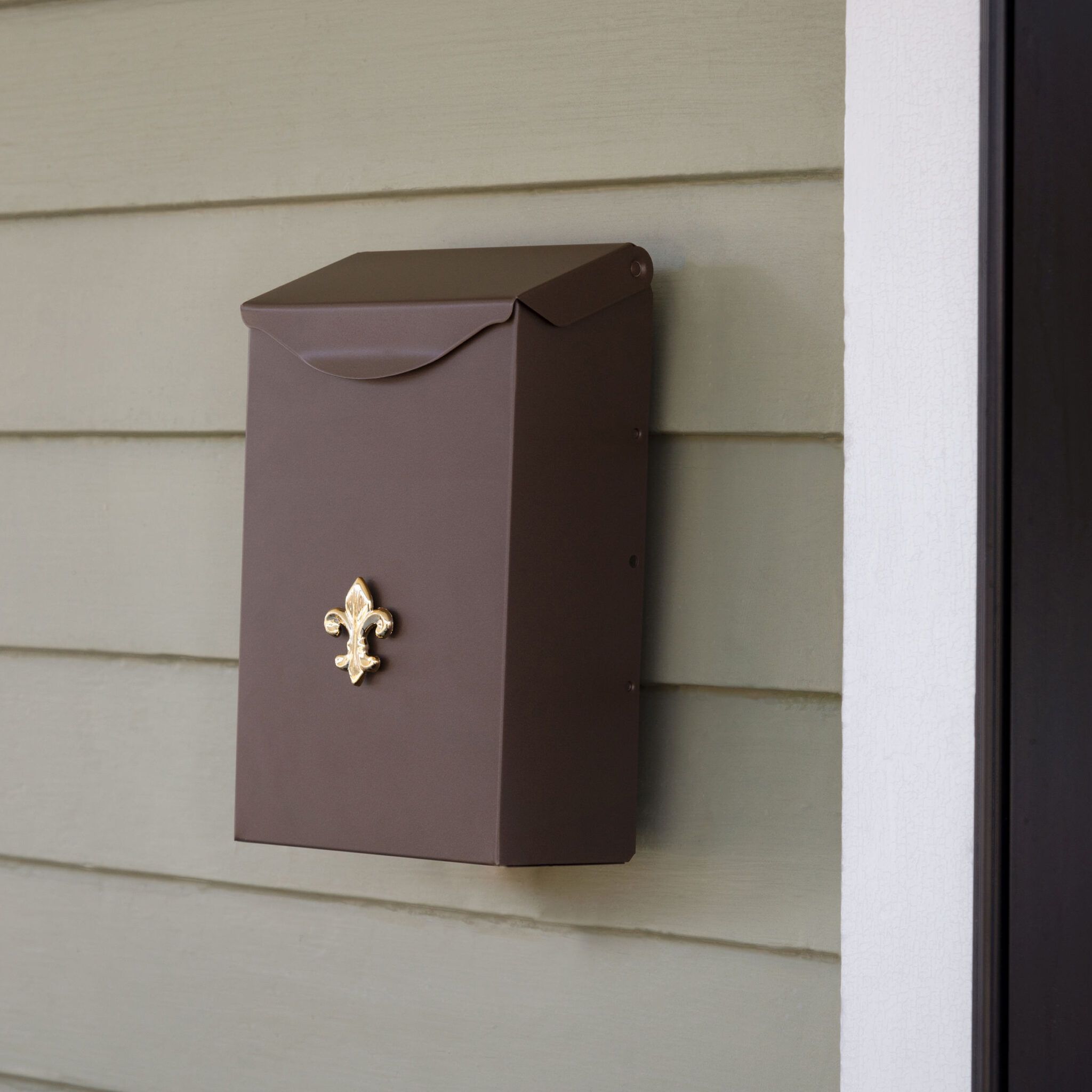City Classic Wall Mount Mailbox Bronze Architectural Mailboxes
