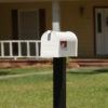 Elite White Mailbox in front of home