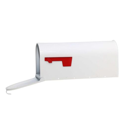 Elite Post Mount Mailbox – White | Architectural Mailboxes