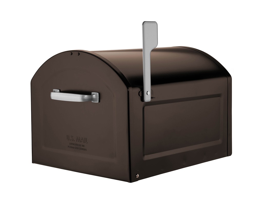 09-1.jpg Bronze mailbox with flag raised