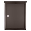 Front bronze wall mount mailbox