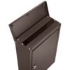 Open bronze wall mount mailbox