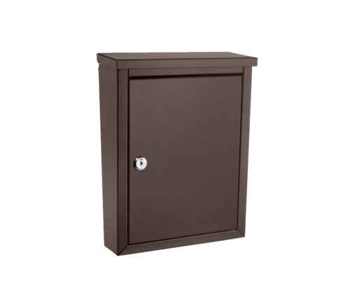 Bronze Locking Wall Mount Mailbox