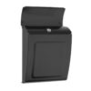 Open black wall mount mailbox