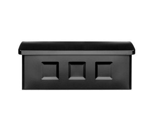 Black wall mount mailbox