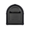 Black mailbox with black handle