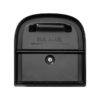 Black mailbox with black handle