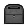 Black mailbox with black handle