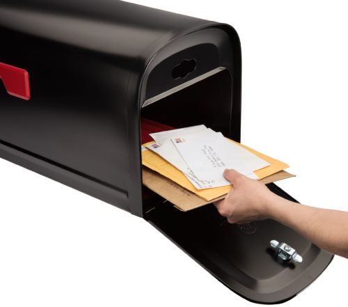 Open mailbox with mail inside