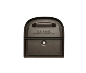 Front of bronze mailbox