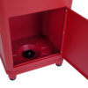Open red drop box