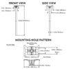 Diagram of coolidge mailbox post