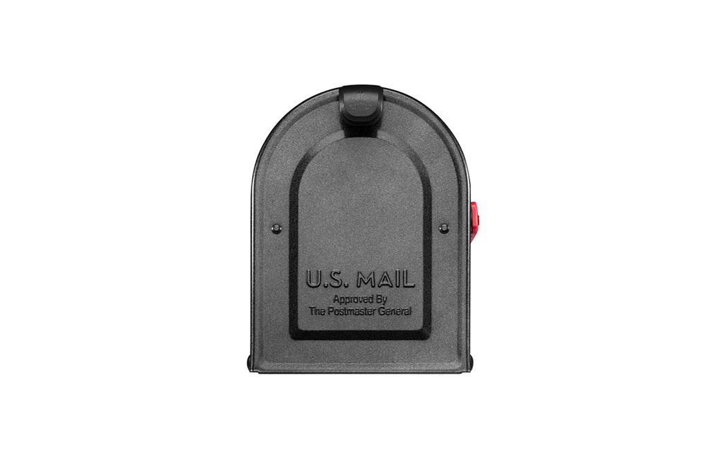 MB1 Post Mount Mailbox Pewter Architectural Mailboxes