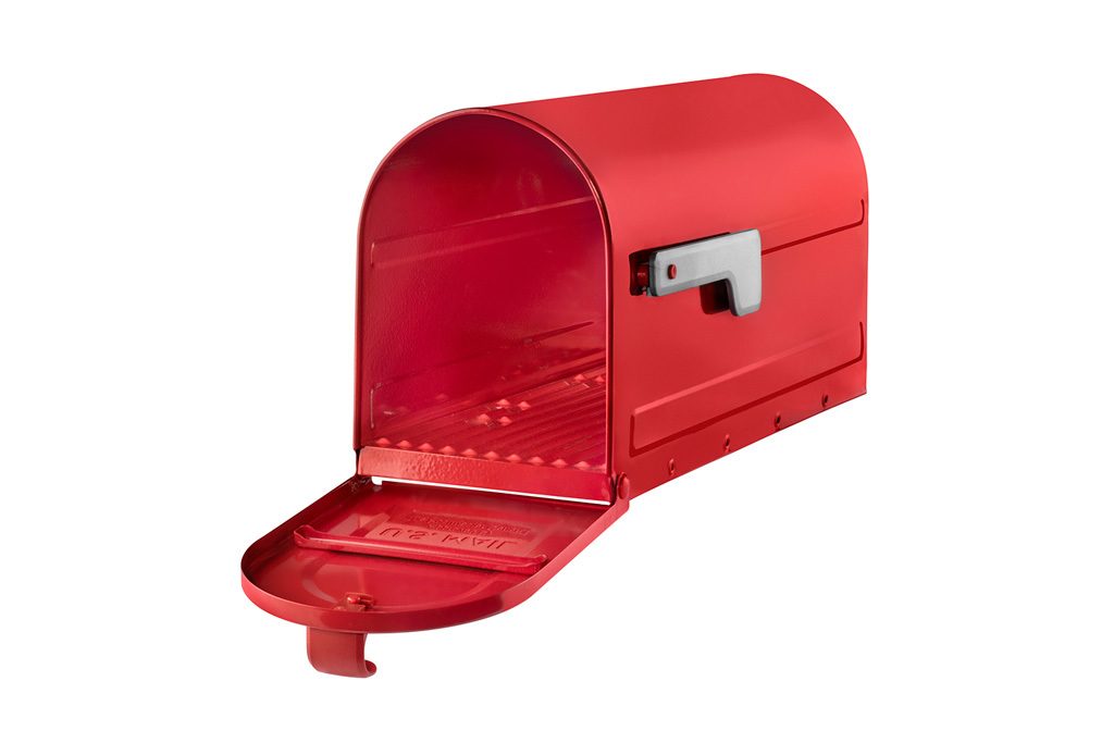 7600R_Open_Studio-1.jpg Open red mailbox with silver flag