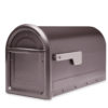 Bronze mailbox with bronze flag