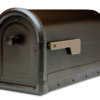 Roxbury post mount mailbox in Rubbed Bronze finish