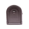 Bronze mailbox with square handle