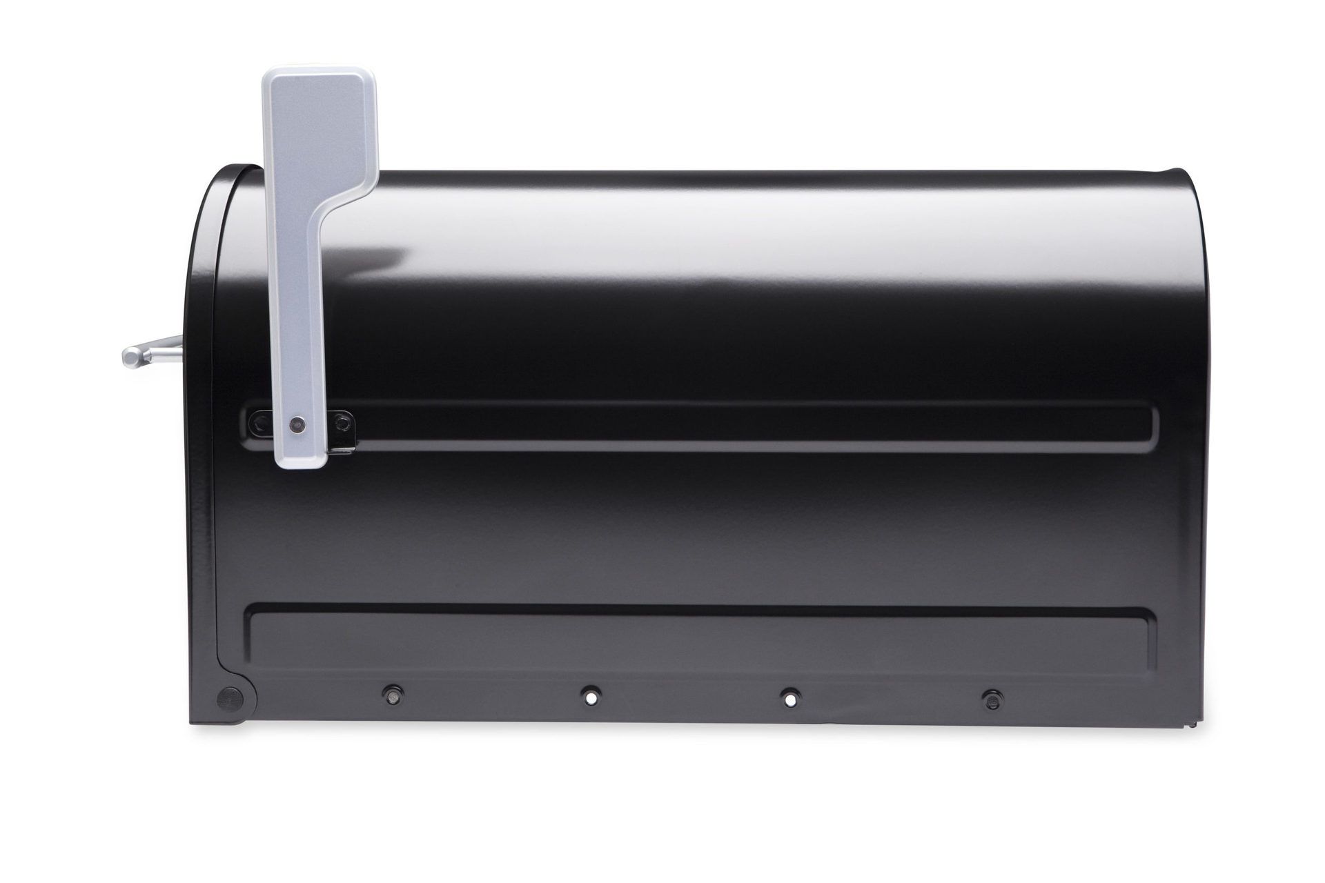 Boulder Post Mount Mailbox Satin Black Architectural Mailboxes