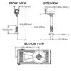 Diagram of the roxbury mailbox and post kit