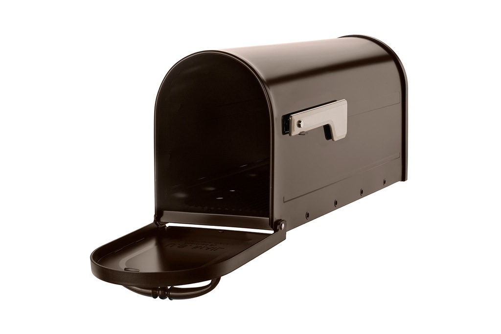 Cambridge Post Mount Mailbox Rubbed Bronze Architectural Mailboxes