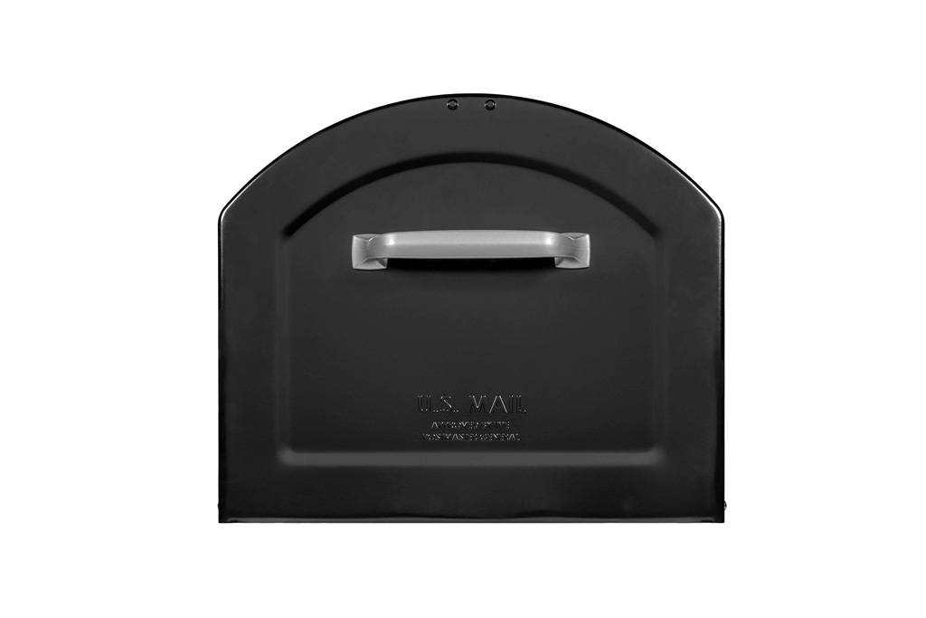 950020B_front-1.jpg Black mailbox with gray handle