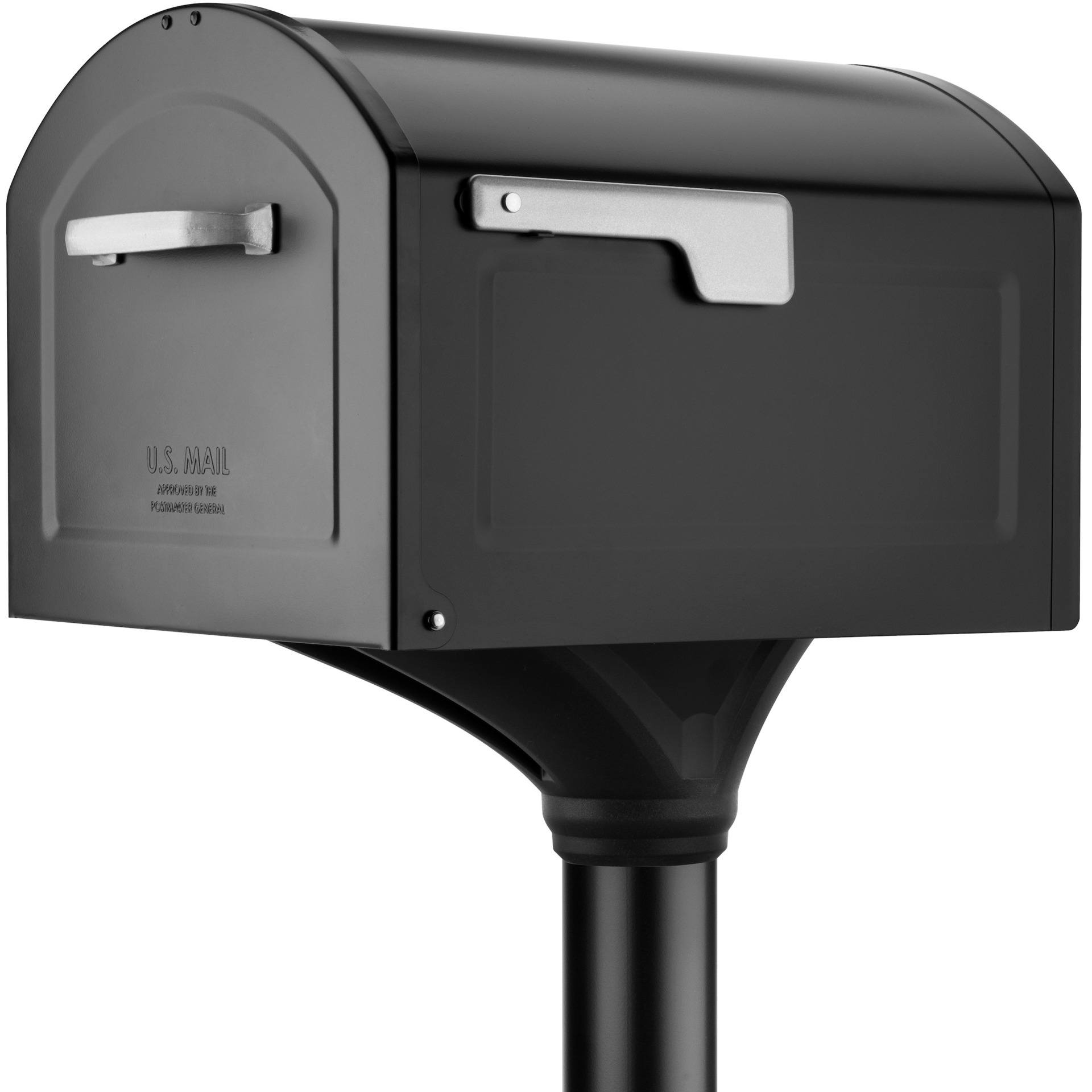 Centennial Mailbox & Post Kit Satin Black Architectural Mailboxes