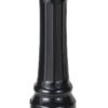 Bottom of decorative black post