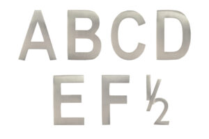 Decorative Silver House Letters