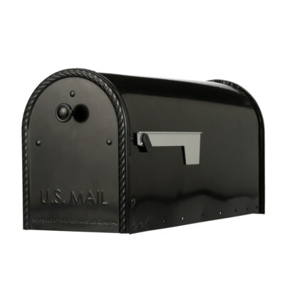 EM160B00 Black Post Mount Mailbox