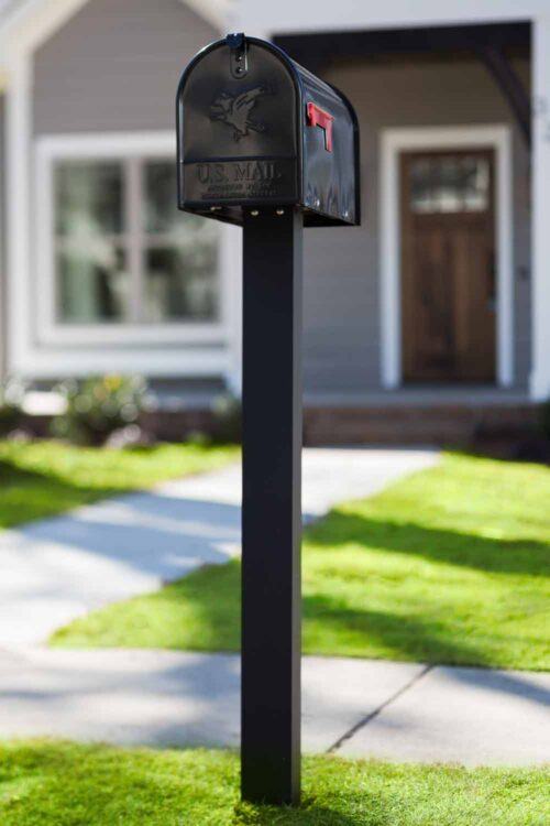 Black Mailbox and Post