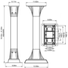 Diagram of White Mailbox Post