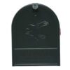Front of Green Post Mount Mailbox