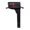 Double Doors Open of Black Mailbox Post Kit