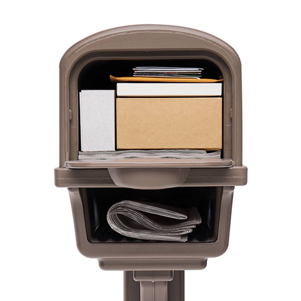 Gentry Mailbox & Post Kit Mocha Architectural Mailboxes