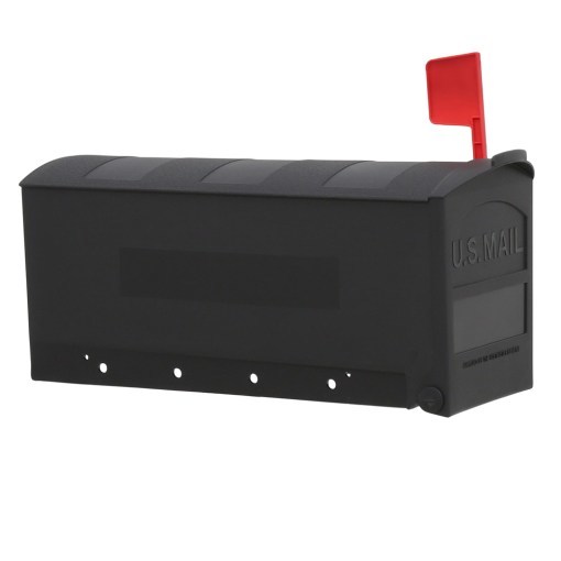 Patriot Medium Post Mount Mailbox Black Architectural Mailboxes