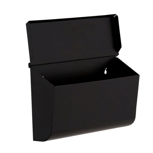 Wall Mount Black Mailbox – Heavy Duty Galvanized Steel, Weather Resistant, Traditional Style