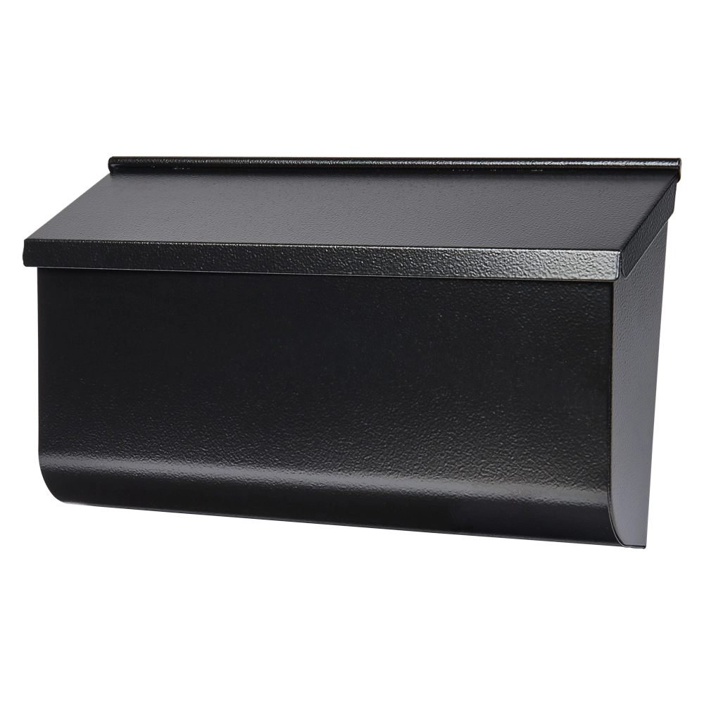 L4010WB0_Hero Side of black wall mount mailbox