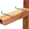 MB100000-Alt-1 Zoomed In Image of Metal Mounting Brackets on Post
