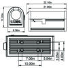 Diagram of Bronze Post Mount Mailbox