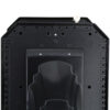 Zoomed in image of black Pedestal locking mailbox
