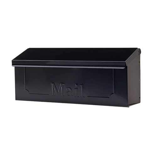 Townhouse Wall Mount Mailbox – Black | Architectural Mailboxes