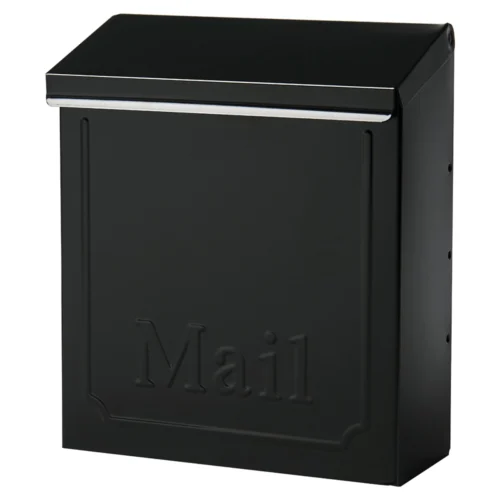 Townhouse Locking Wall Mount Mailbox Black Architectural Mailboxes