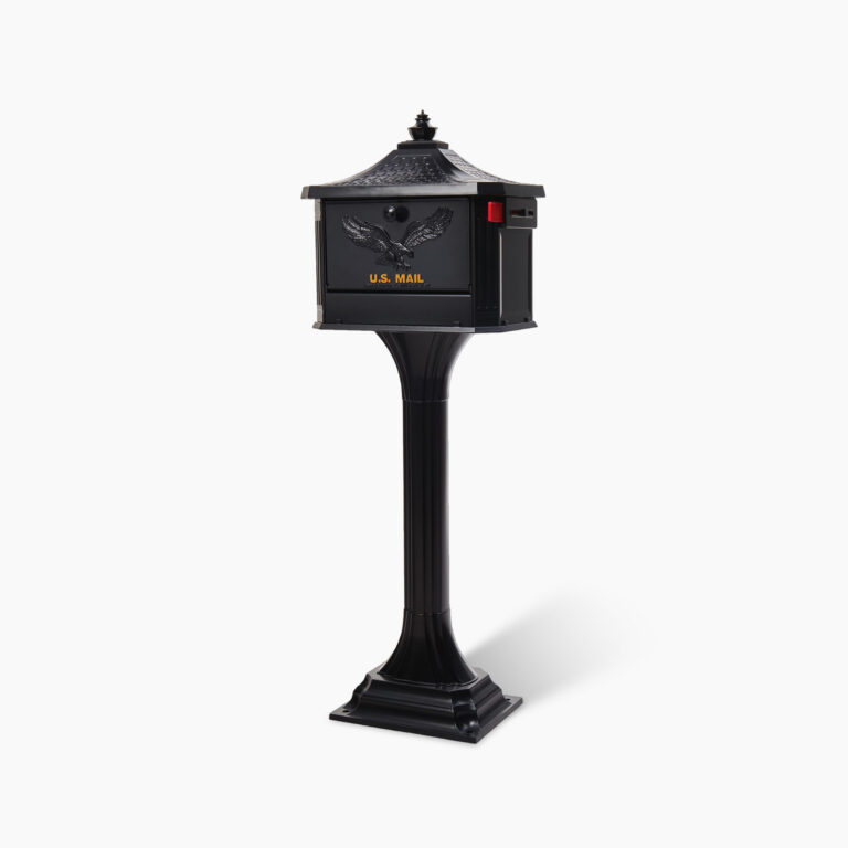 Pedestal Dual Access Mailbox with Post