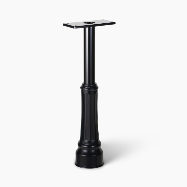 Round Decorative In-Ground Mailbox Post
