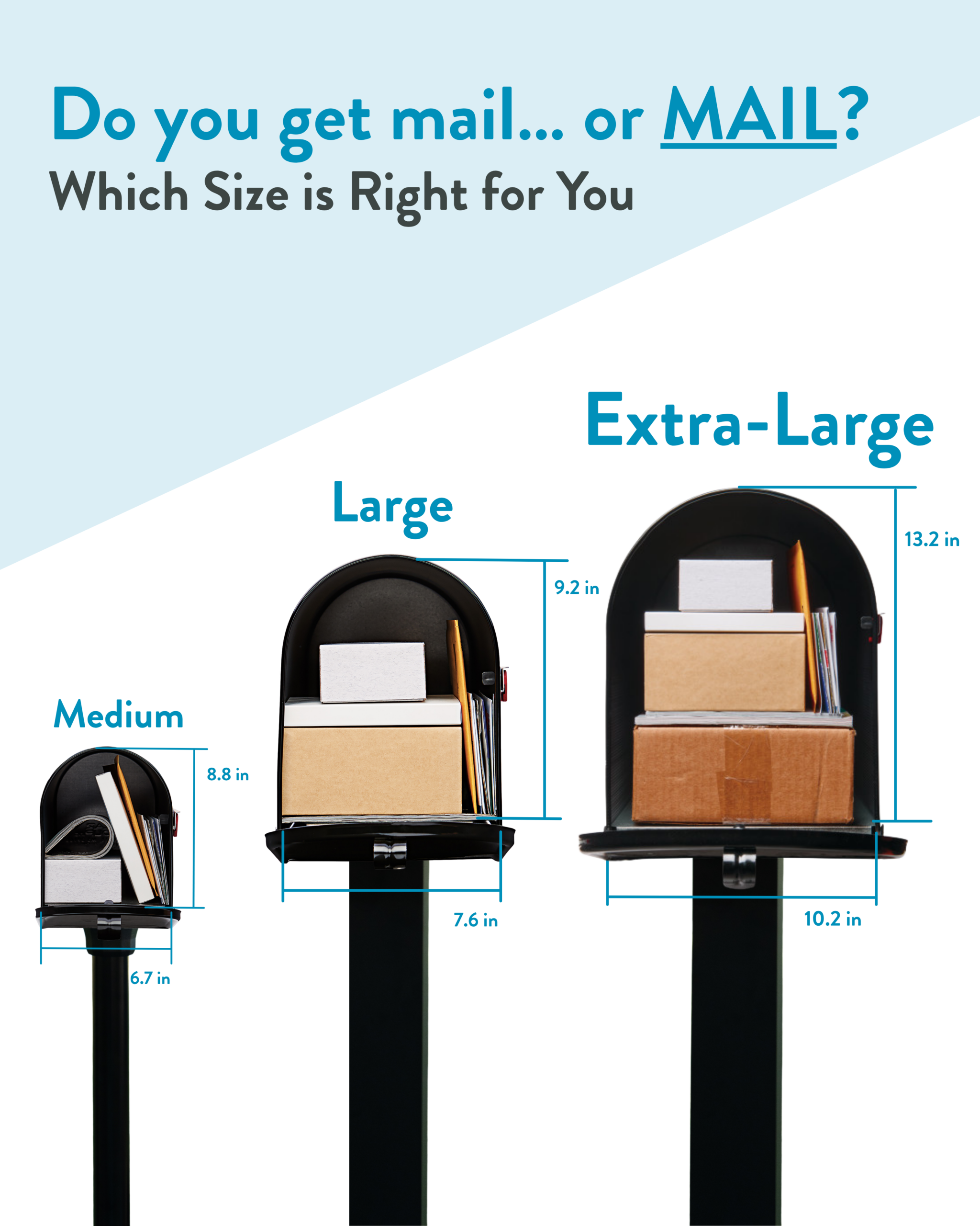 Infographic showing backpack size comparison with measurement lines and labels like Extra-Large and Large against a white background.